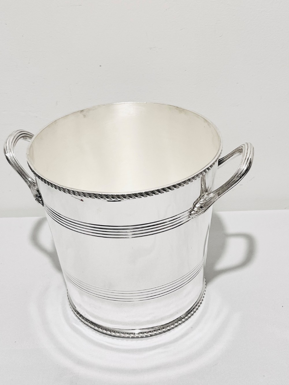 Antique silver plated champagne bucket or wine cooler by Mappin & Webb c1910
