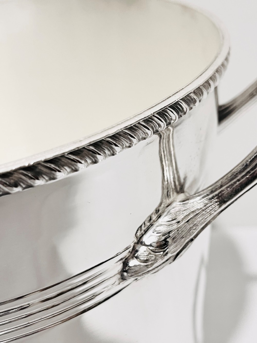 Antique silver plated champagne bucket or wine cooler by Mappin & Webb c1910 View II
