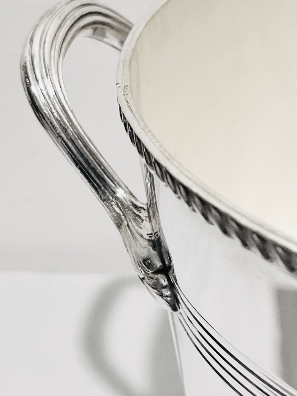 Antique silver plated champagne bucket or wine cooler by Mappin & Webb c1910 View IV