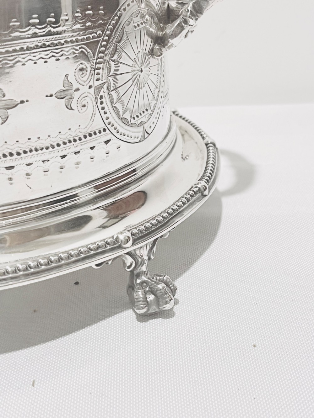 Antique silver plated soufflé dish c1880 by MacKay Cunningham & Co of Edinburgh  View II