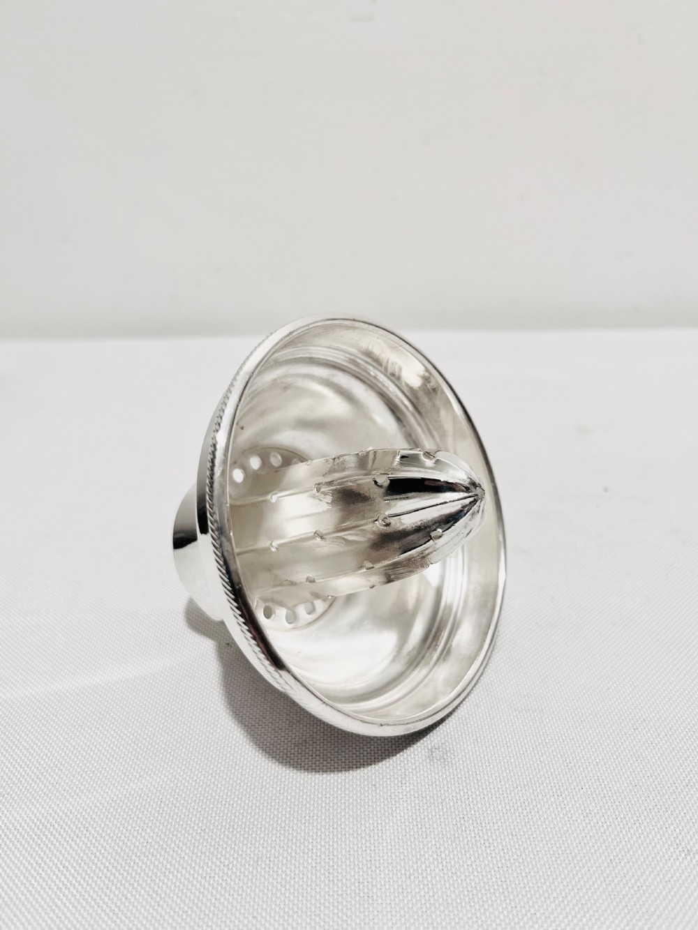 Unusual silver plated cocktail shaker by James Dixon & Sons c1920 View III
