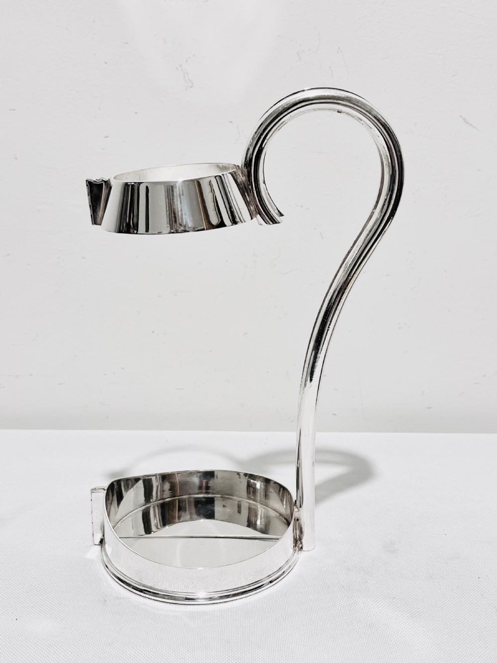 Antique silver plated wine bottle holder by Mappin & Webb c1900