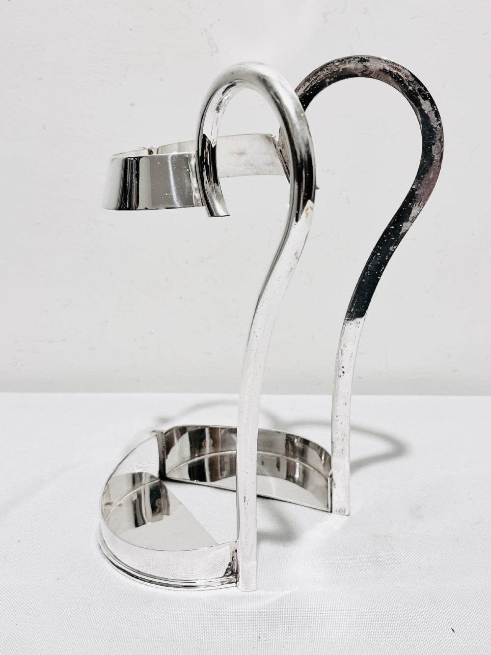 Antique silver plated wine bottle holder by Mappin & Webb c1900 View II