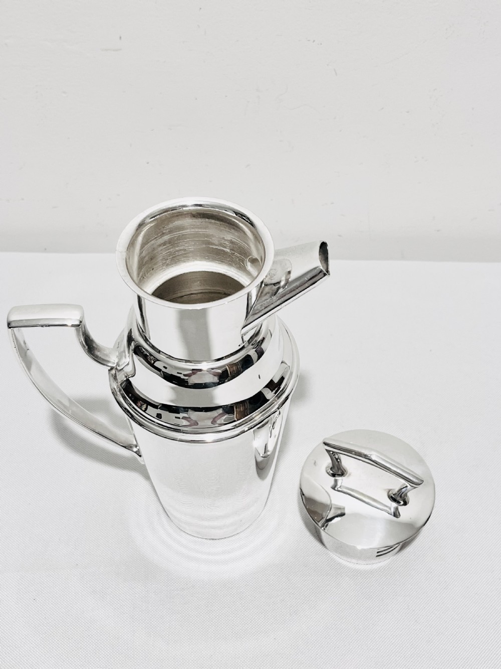 Novelty silver plated cocktail shaker by Asprey & Co c1930 View IV