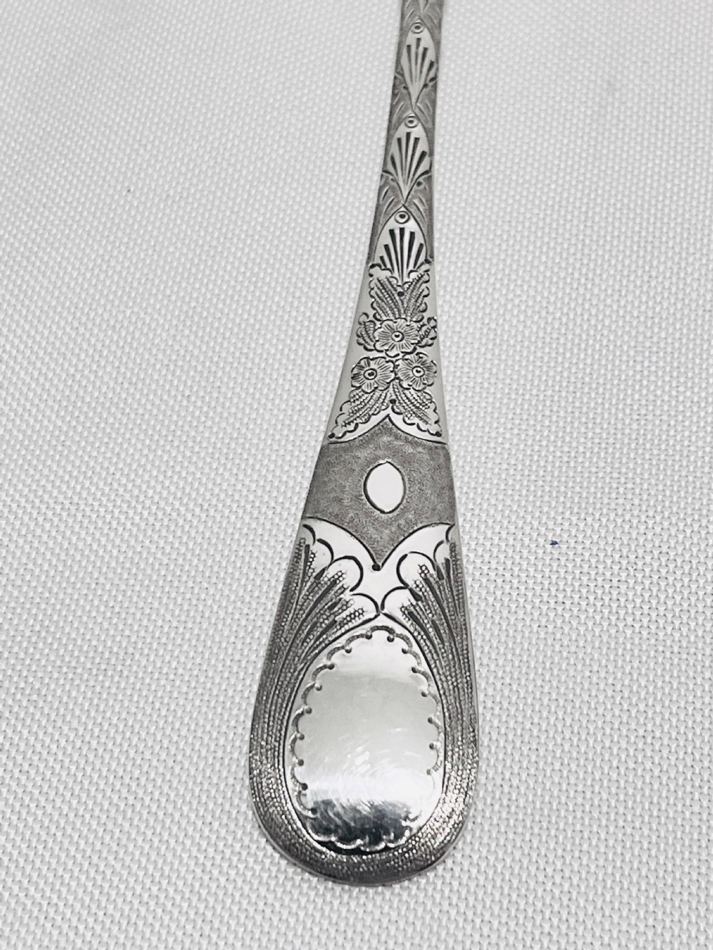 Antique silver plated fruit serving spoons c1880 by Walker & Hall View V