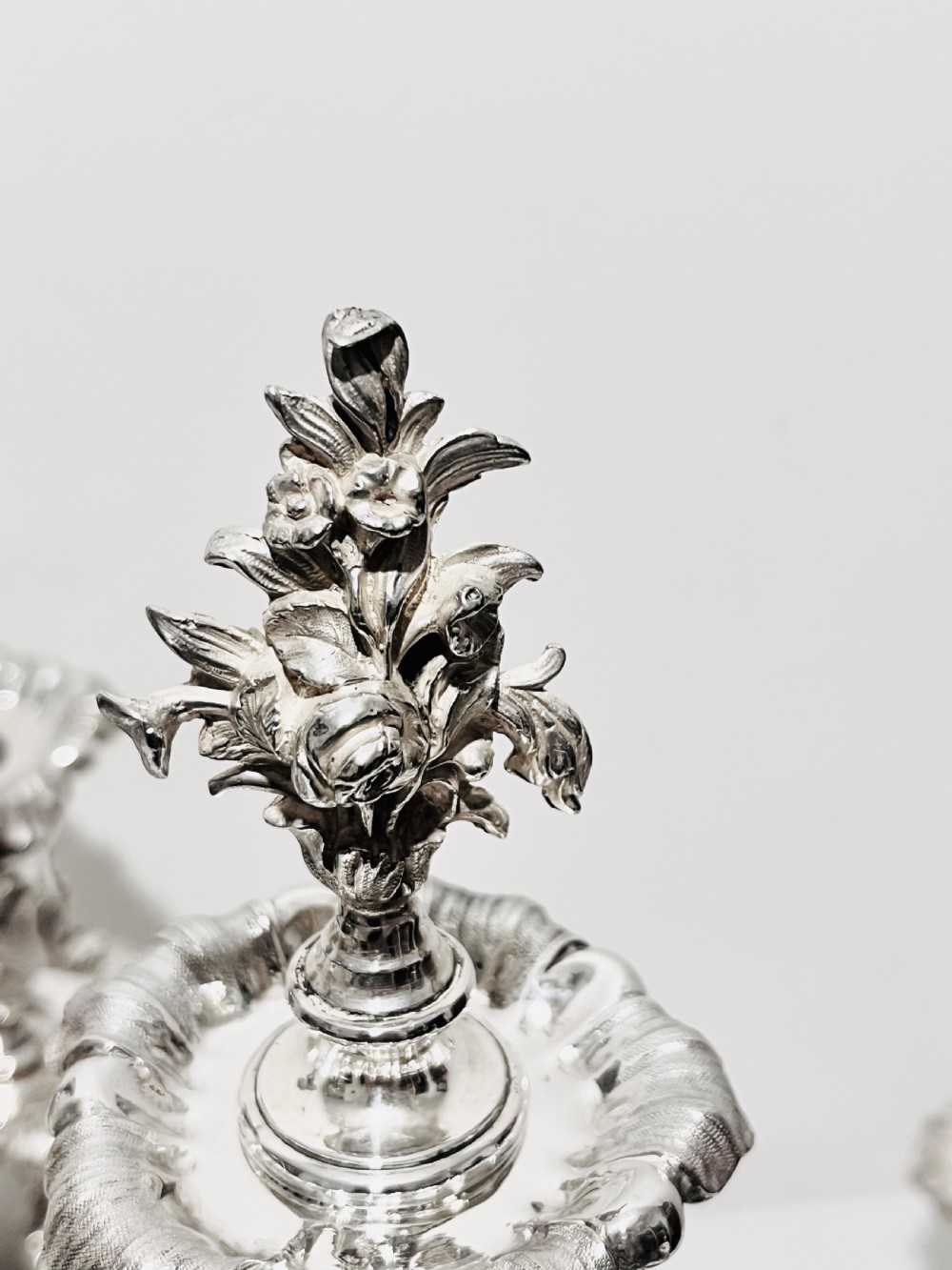 Antique cast candelabra suite by Elkington & Co c1880 View VII