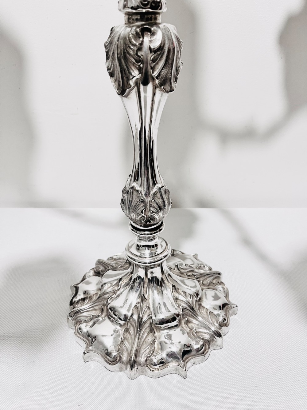 Antique cast candelabra suite by Elkington & Co c1880 View IX