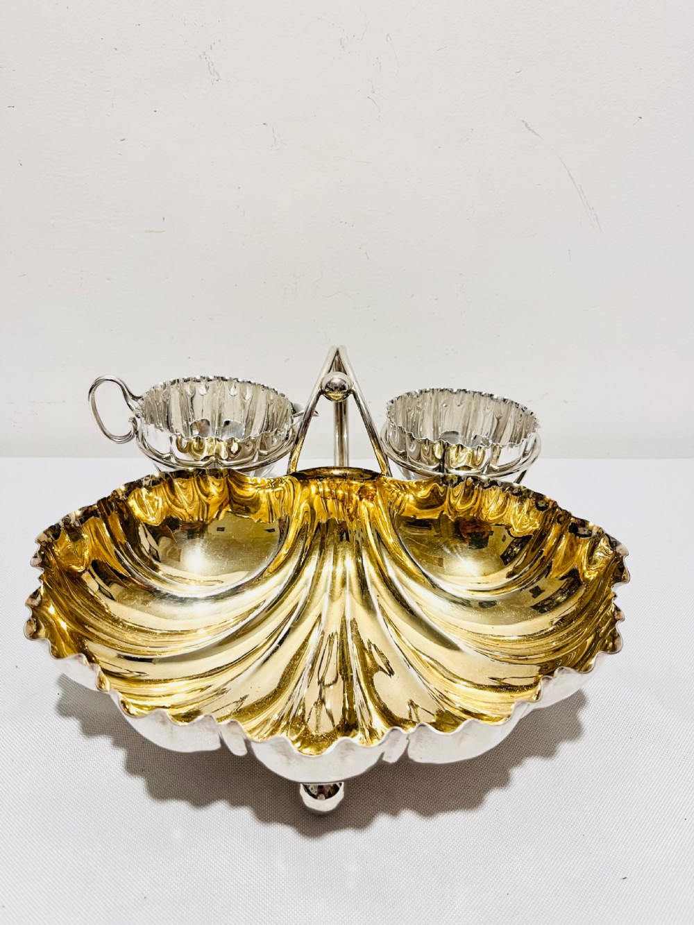 Antique Silver Plated Strawberry Set by Benetfink & Co c1880
