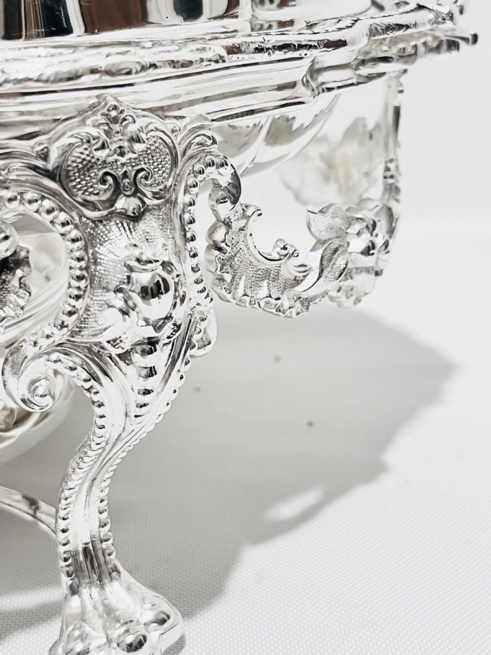 Antique Silver Plated Entree Dish on Stand by James Dixon & Sons c1870 View II