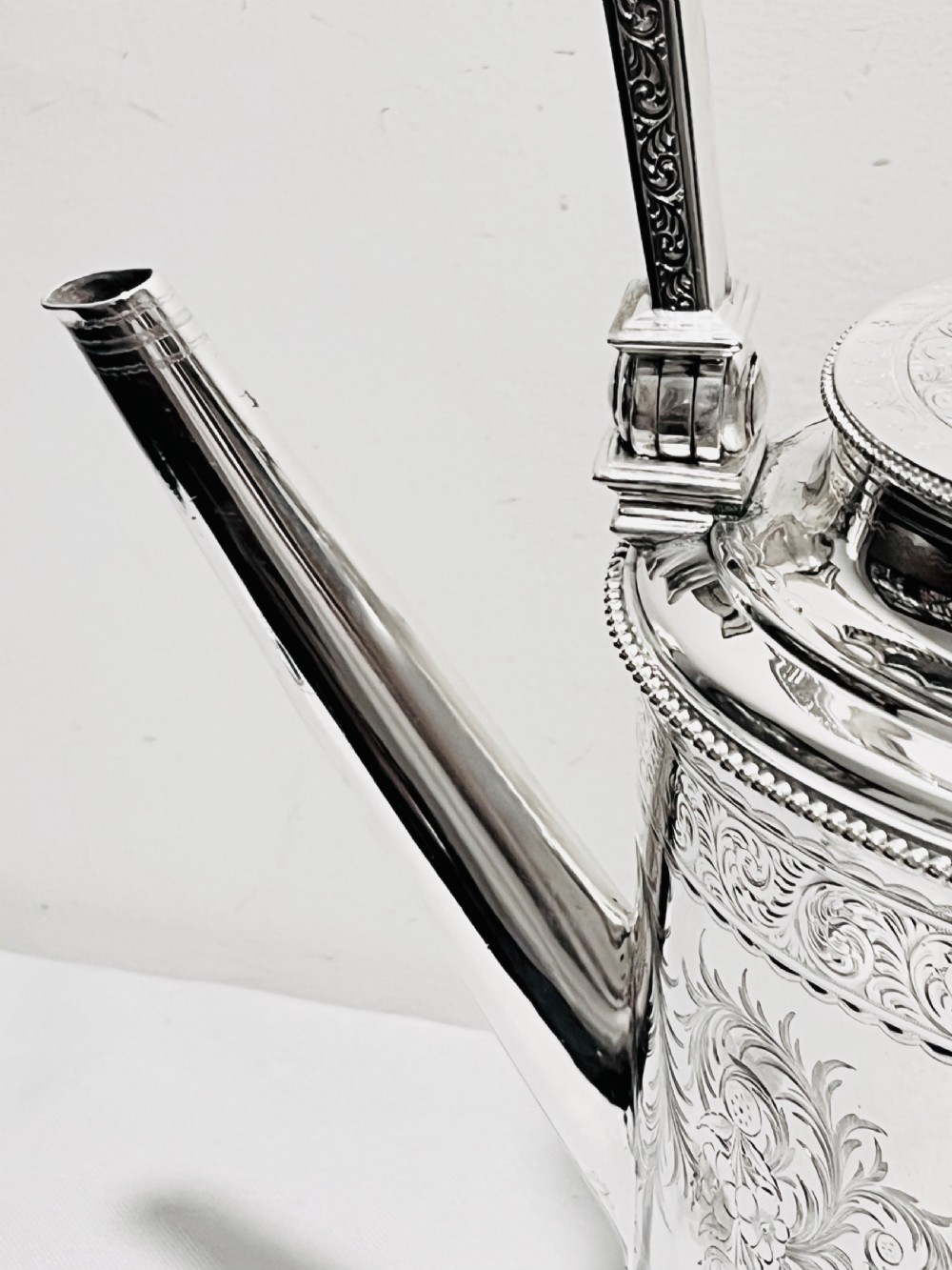 Handsome Antique Silver Plated Kettle on Stand by Elkington & Company c1880 View V