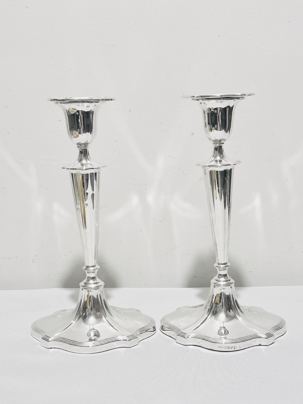 Pair of Antique Walker & Hall Silver Plated Candelabra View VI