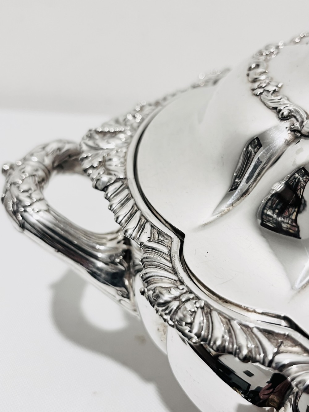 Pair of antique  silver plated tureens by Tiffany & Co c1880 View VII
