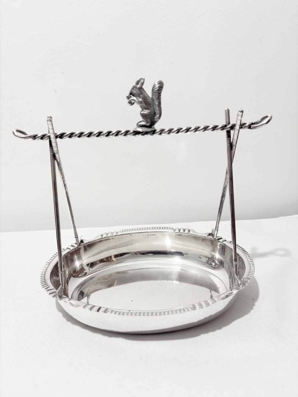 Novelty nut dish by Walker & Hall c1900