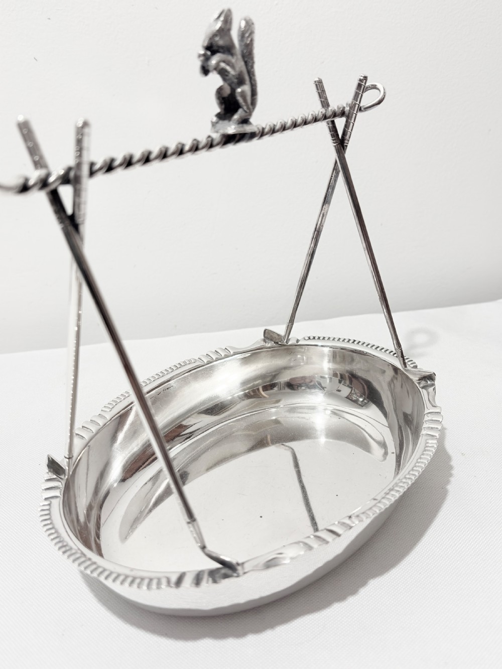Novelty nut dish by Walker & Hall c1900 View IV