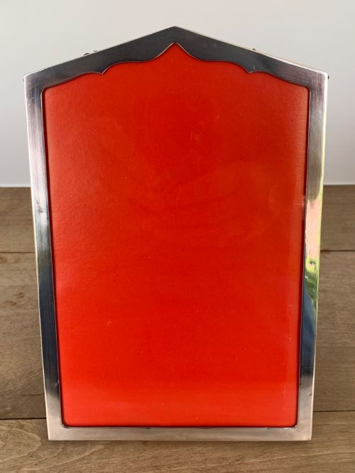 STYLISH ART DECO EASEL SILVER PHOTO FRAME BY DEAKIN FRANCIS BIRMINGHAM 1926