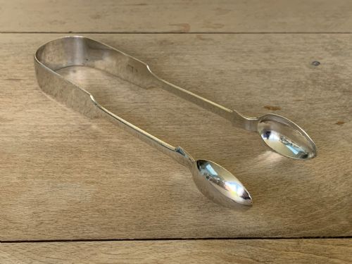 Victorian Silver Sugar Tongs, Josiah Williams & Co, Exeter, 1873