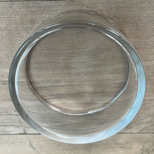 A FINE STERLING SILVER RIMMED GLASS BOWL - ADDITIONAL PHOTO 7