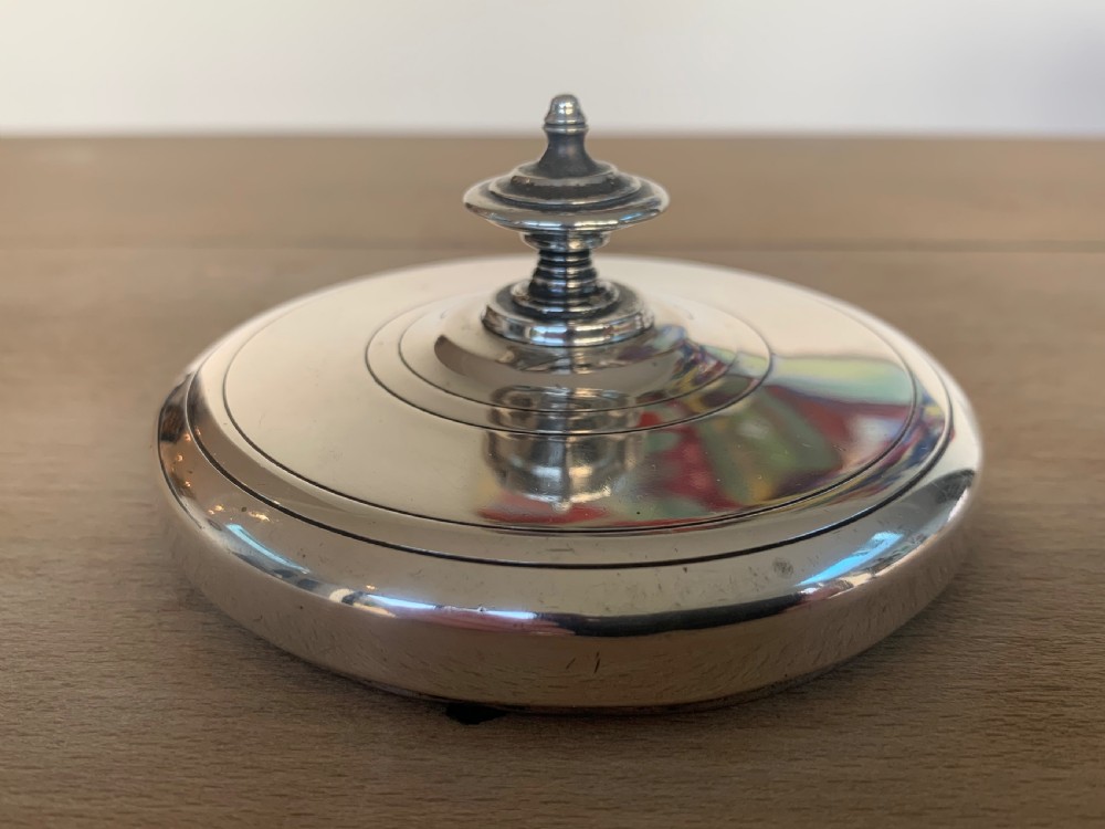 Very Fine Italian Silver Tea Caddy or Canister with Interesting Coat of Arms by Massini Carlo of Florence View XII