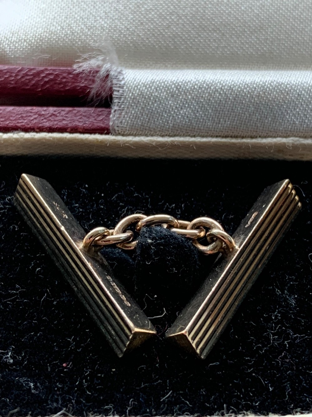 9ct Yellow Gold Art Deco Cufflinks View II