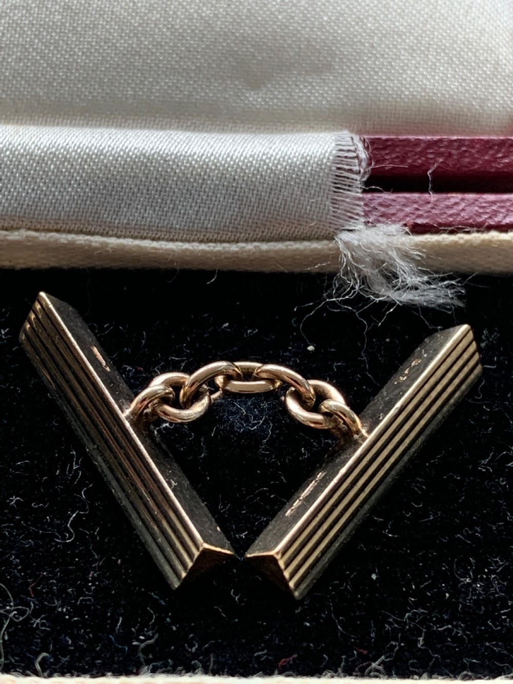 9ct Yellow Gold Art Deco Cufflinks View III