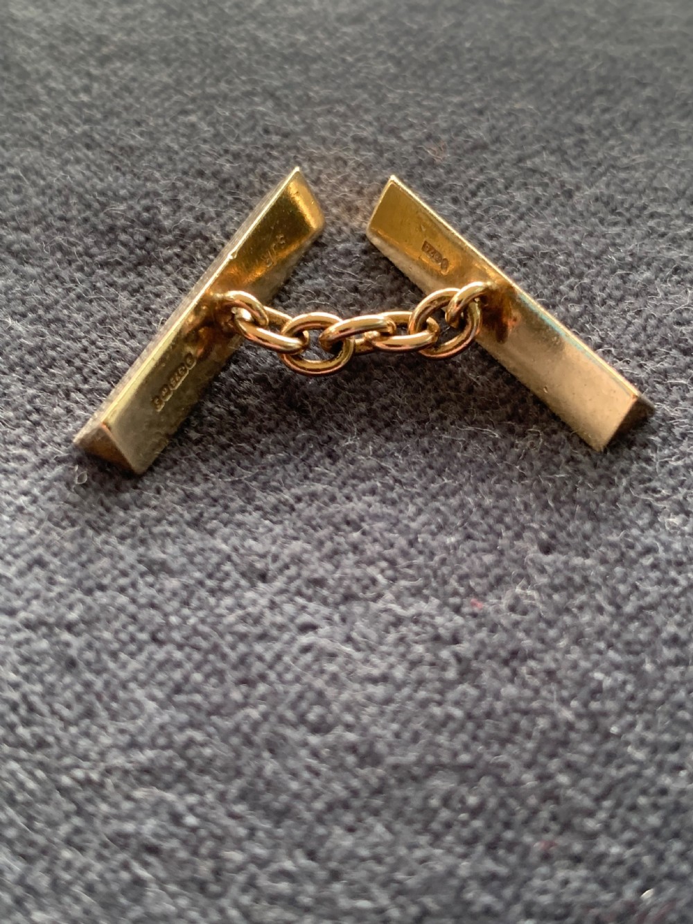 9ct Yellow Gold Art Deco Cufflinks View XI