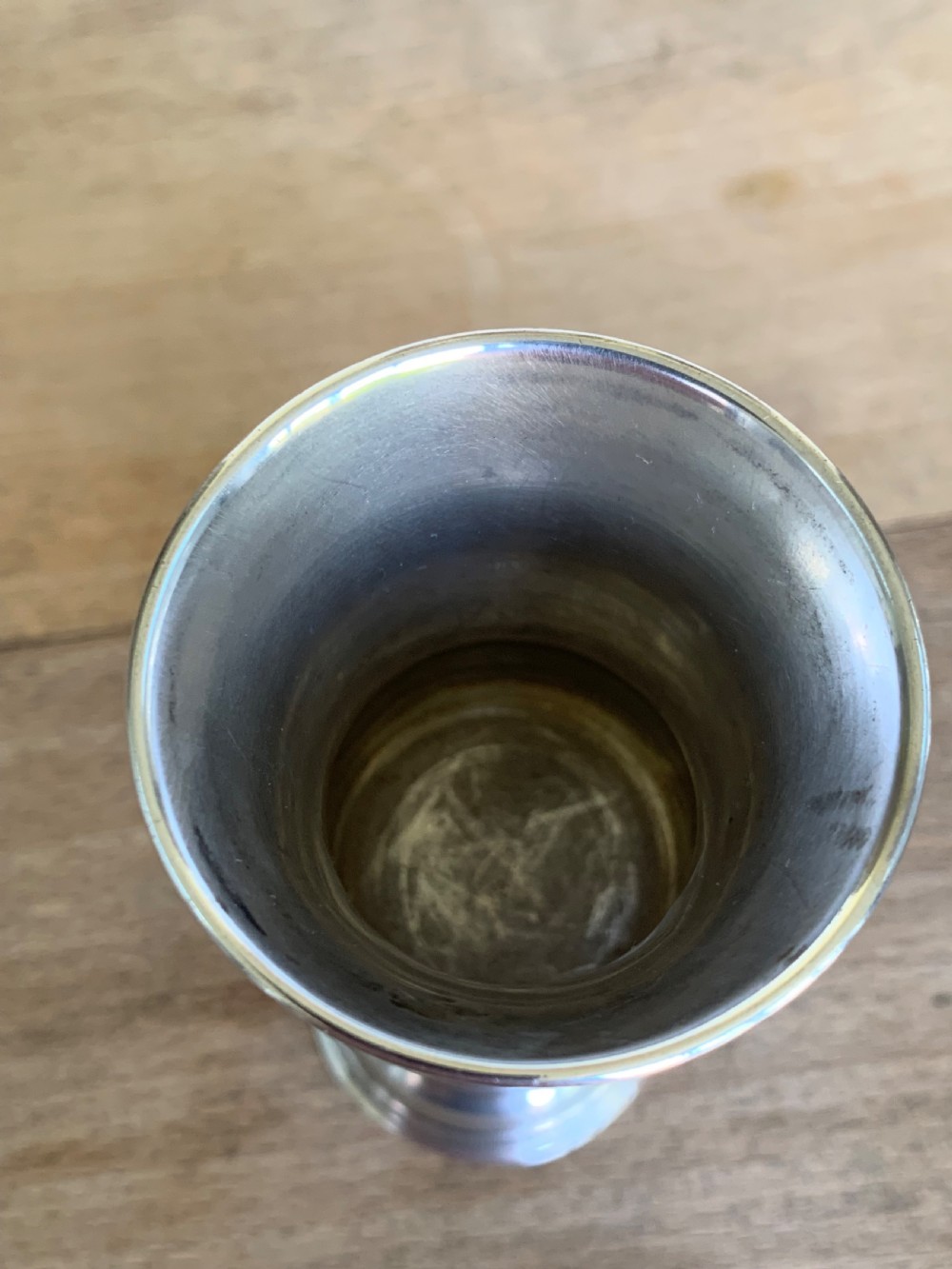 Charming Antique Russian Silver Kiddush Cup, 84 Zolotniks, 1892-1908 Period View IX