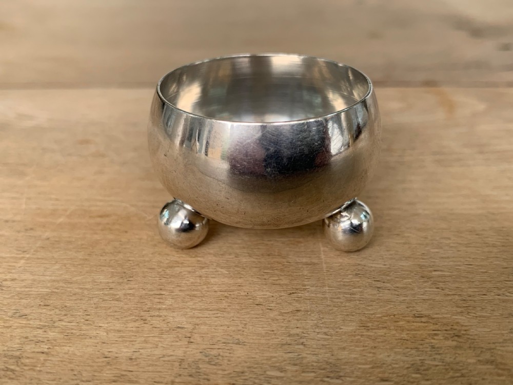 Charming Little Russian Silver Salt, 84 Zolotnik Standard, 1908-1926 Period