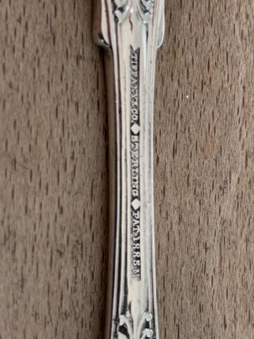 Very Fine Antique Tiffany & Co New York Sterling Silver Butter Knife PAT 1885M View II