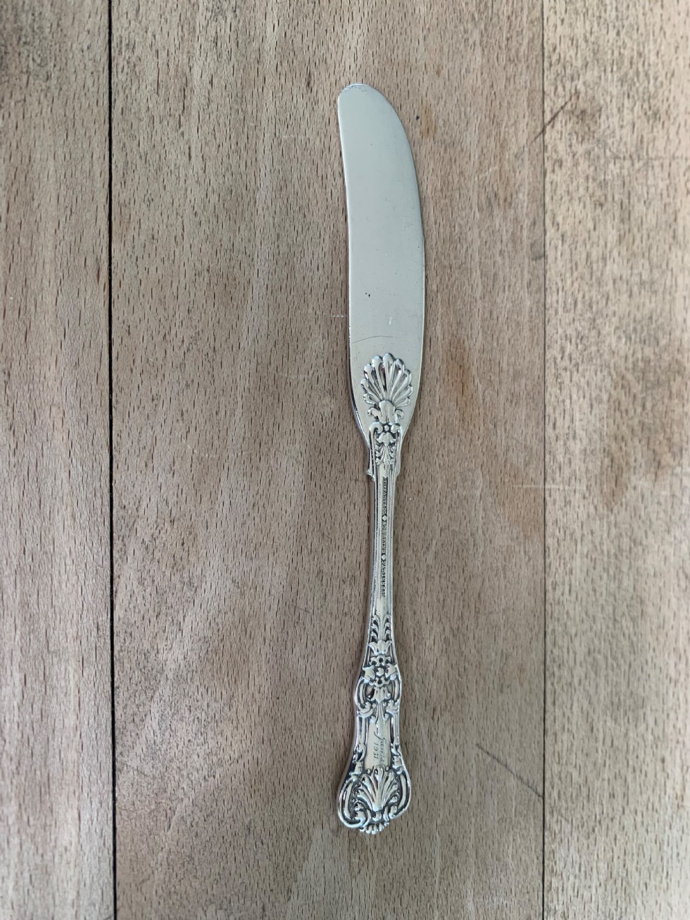 Very Fine Antique Tiffany & Co New York Sterling Silver Butter Knife PAT 1885M View VI