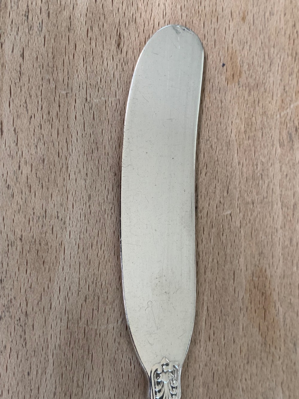 Very Fine Antique Tiffany & Co New York Sterling Silver Butter Knife PAT 1885M View IX