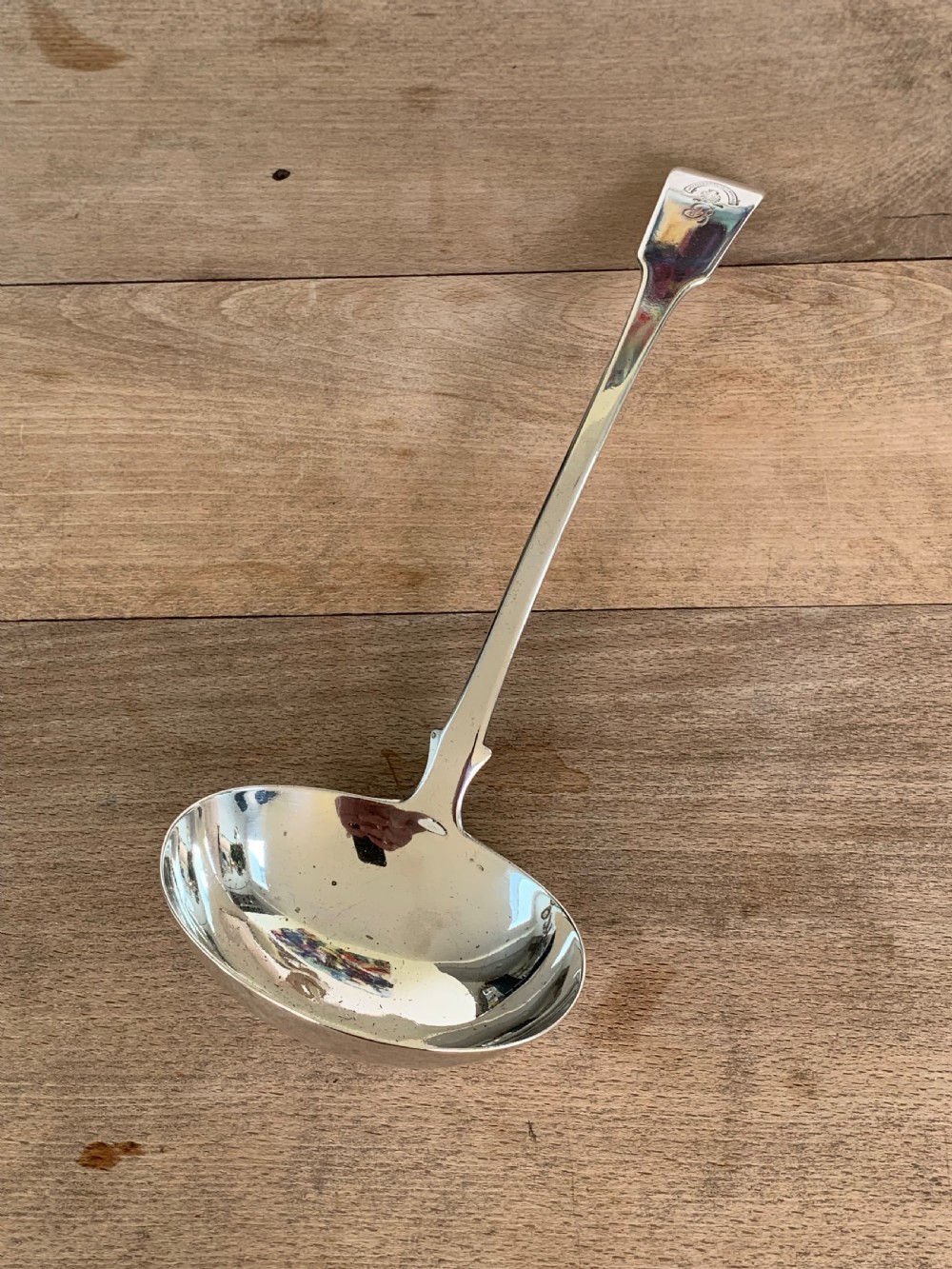 An impressive and heavy George III silver ladle of Clan Pringle interest by Samuel Godbehere, Edward Wigan & James Boult, London 1810