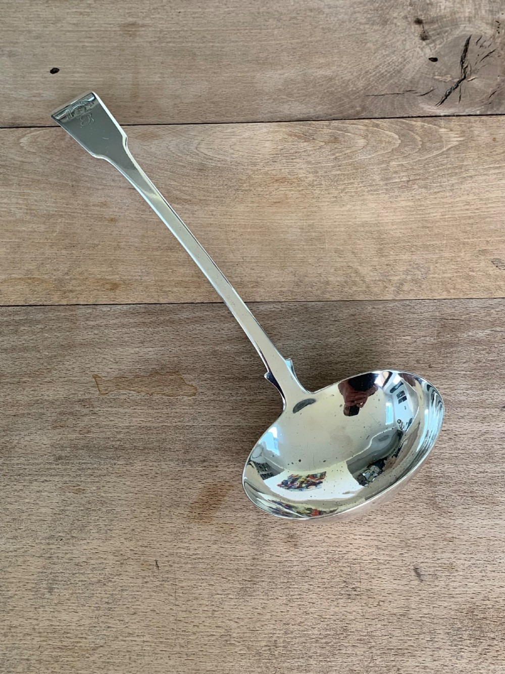 An impressive and heavy George III silver ladle of Clan Pringle interest by Samuel Godbehere, Edward Wigan & James Boult, London 1810 View III