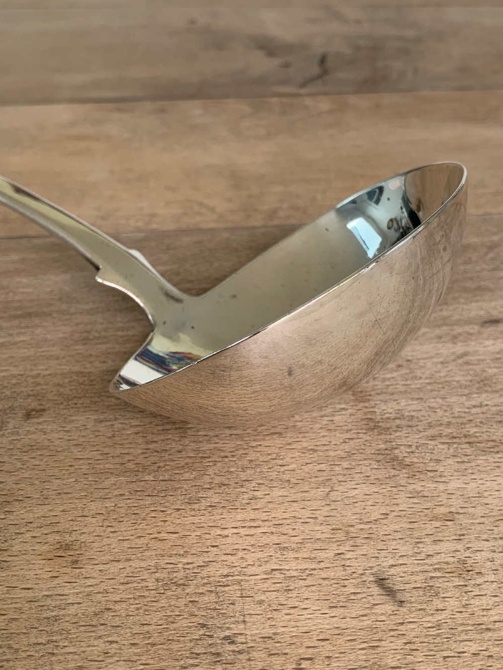 An impressive and heavy George III silver ladle of Clan Pringle interest by Samuel Godbehere, Edward Wigan & James Boult, London 1810 View VI