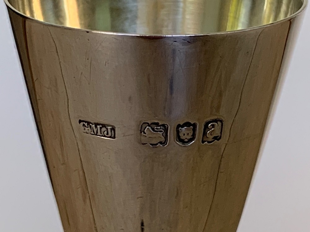 Victorian Silver Communion Cup by George Maudsley Jackson London 1896 View V