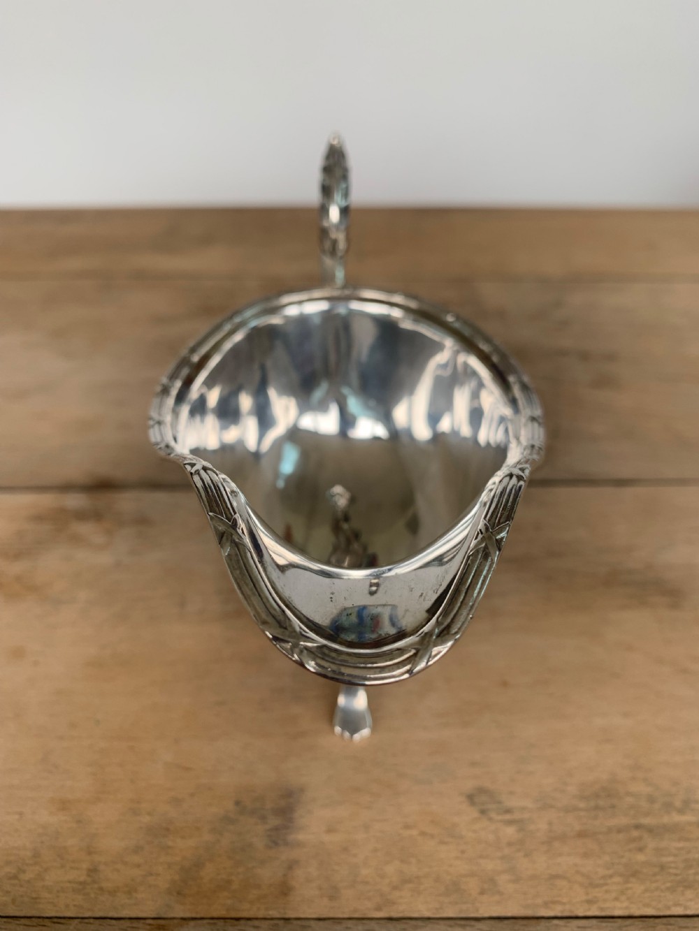 Quality Silver Gravy Boat by Hutton & Sons, London, 1934 View II
