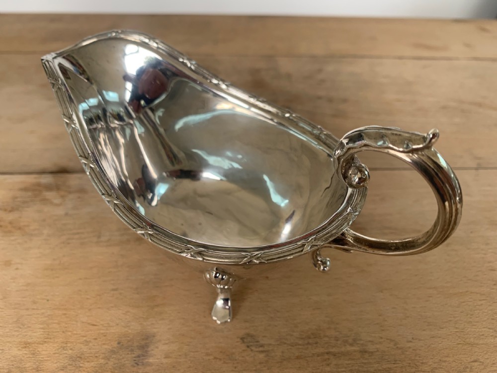 Quality Silver Gravy Boat by Hutton & Sons, London, 1934 View V