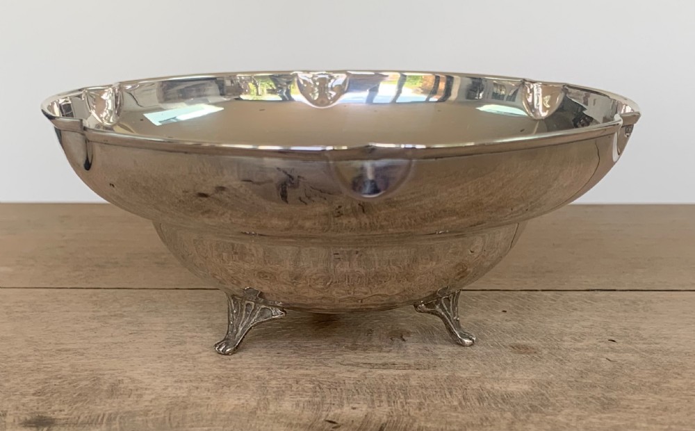 Vintage Cypriot Silver Bon Bon Dish or Bowl View II