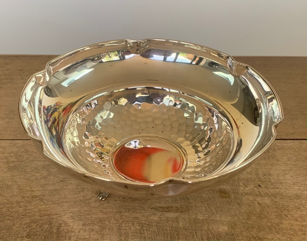 Vintage Cypriot Silver Bon Bon Dish or Bowl View III
