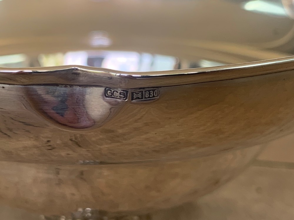 Vintage Cypriot Silver Bon Bon Dish or Bowl View V