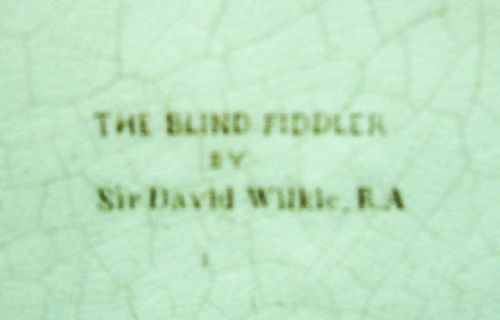 AN UNUSUAL PRATT WARE PLAQUE 'THE BLIND FIDDLER SIR DAVID WIKIE' ENGLISH C1860 - ADDITIONAL PHOTO 1
