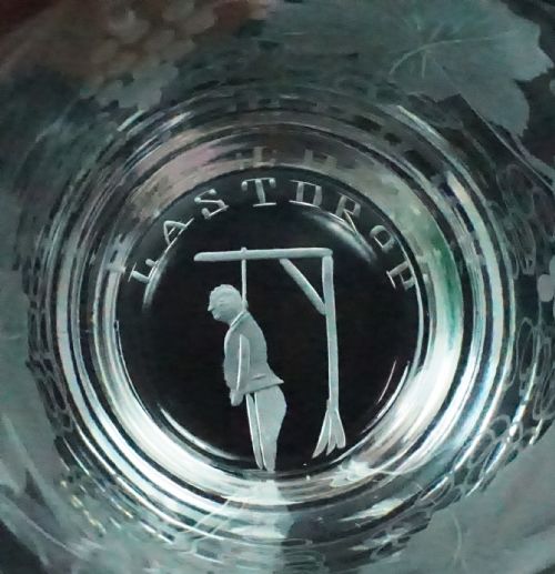 'LAST DROP' TUMBLERS ENGRAVED WITH FRUITING VINES ENGLISH C1900 SOLD EACH - ADDITIONAL PHOTO 1