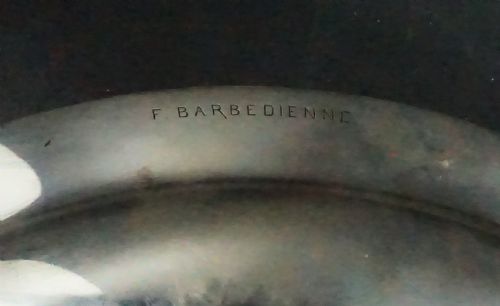 EXCEPTIONAL HEAVILY SILVER PLATED BRONZE TAZZA CIRCA 1865 - ADDITIONAL PHOTO 3