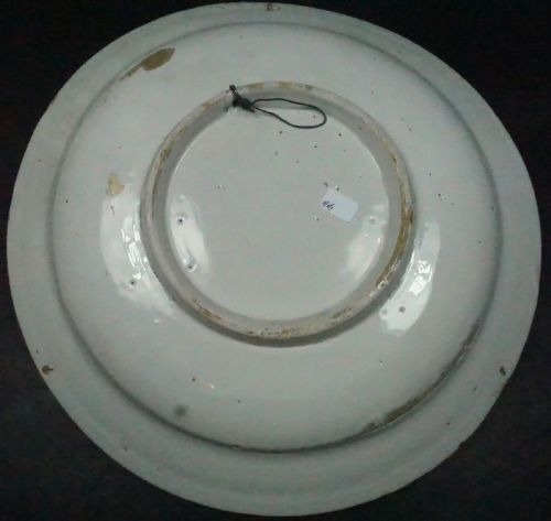 A BLUE PAINTED DELFTWARE PLATE DUTCH C1780 - ADDITIONAL PHOTO 1
