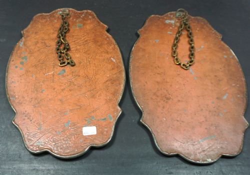 A PAIR OF BEVELLED GLASS MIRRORS WITH ORIGINAL FITTINGS C1870 - ADDITIONAL PHOTO 2