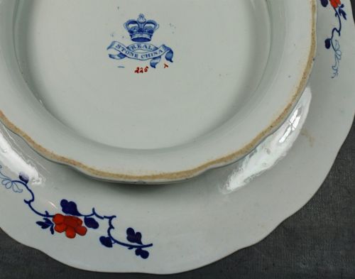 A VERY PRETTY HAND COLOURED CHEESE DISH HICKS MEIGH C1820 - ADDITIONAL PHOTO 2