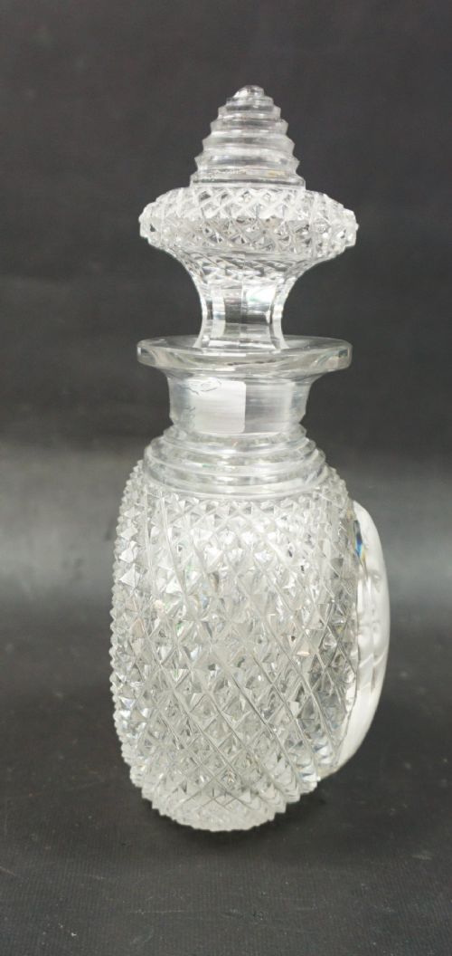 A CRYSTAL GLASS SCENT BOTTLE WITH A VERY GOOD SULPHIDE PORTRAIT OF NAPOLEON FRANCE C1830 - ADDITIONAL PHOTO 1