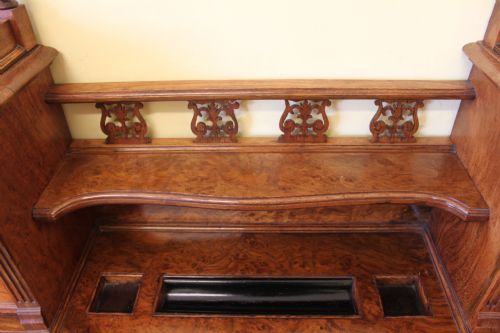 A SUPERB 19TH CENTURY VICTORIAN POLLARD OAK DESK PEDESTAL BY JAMES SHOOLBRED TOTTENHAM COURT ROAD LONDON - ADDITIONAL PHOTO 8