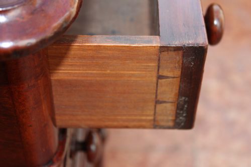 VICTORIAN NINE DRAWER PEDESTAL DESK BY EDWARDS ROBERTS - ADDITIONAL PHOTO 8
