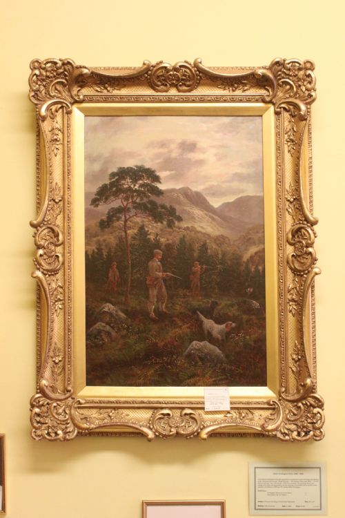 a framed oil on canvas by albert dunington - CATEGORY: ANTIQUE ART - DATED 1890