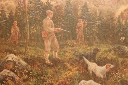 A FRAMED OIL ON CANVAS BY ALBERT DUNINGTON - ADDITIONAL PHOTO 2
